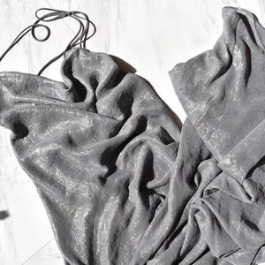 Urban Outfitters Vintage Prom Dress Slip Silver